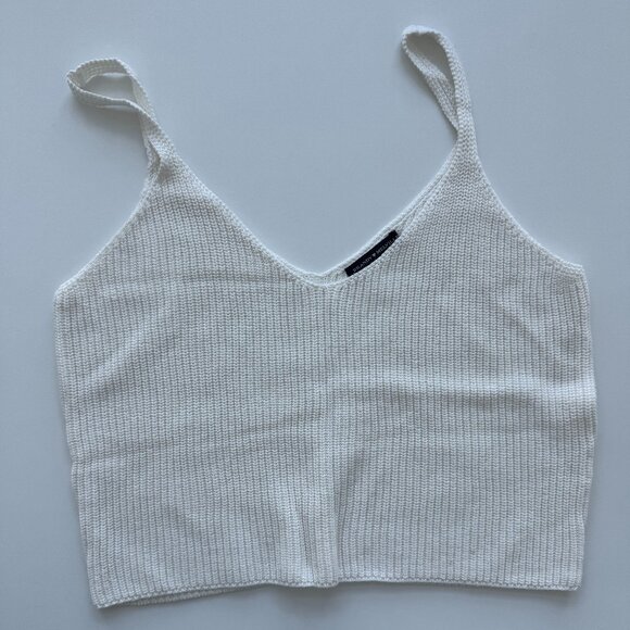 NEW Brandy Melville Knit V-Neck Tank Top - Picture 1 of 2